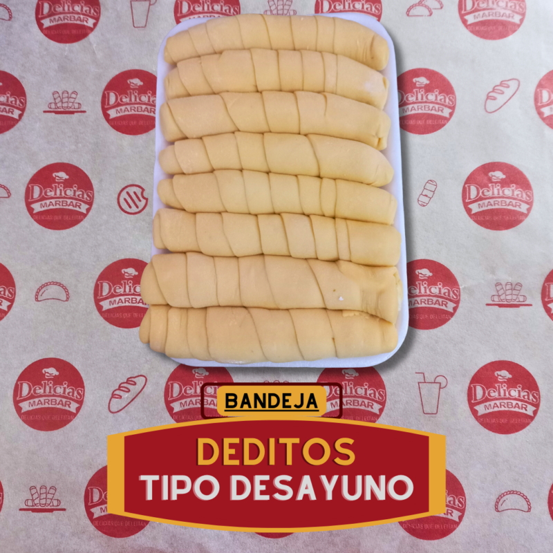 BANDEJA DEDITO TIPO DESAYUNO X 8 UNIDADES